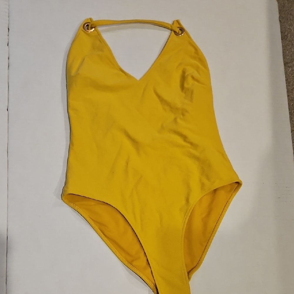 Yellow One-Piece Swimsuit